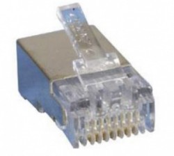 AMP Category 3 Modular Plug, Shielded, RJ45, 26-24AWG, Solid 5-569530-3