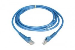 AMP 1859239-7 Category 5e Cable Assembly, Unshielded, RJ45-RJ45, SL, 7Ft, Blue