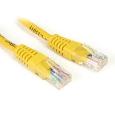 AMP 1859243-7 Category 5e Cable Assembly, Unshielded, RJ45-RJ45, SL, 7Ft, Yellow