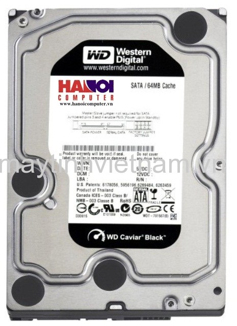 HDD Western Caviar Black 1TB 7200Rpm, SATA3 6Gb/s, 64MB Cache