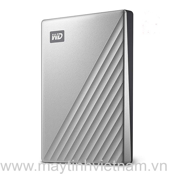 Ổ cứng di động HDD Western Digital My Passport Ultra 1Tb Type-C & USB3.0 (Màu bạc)