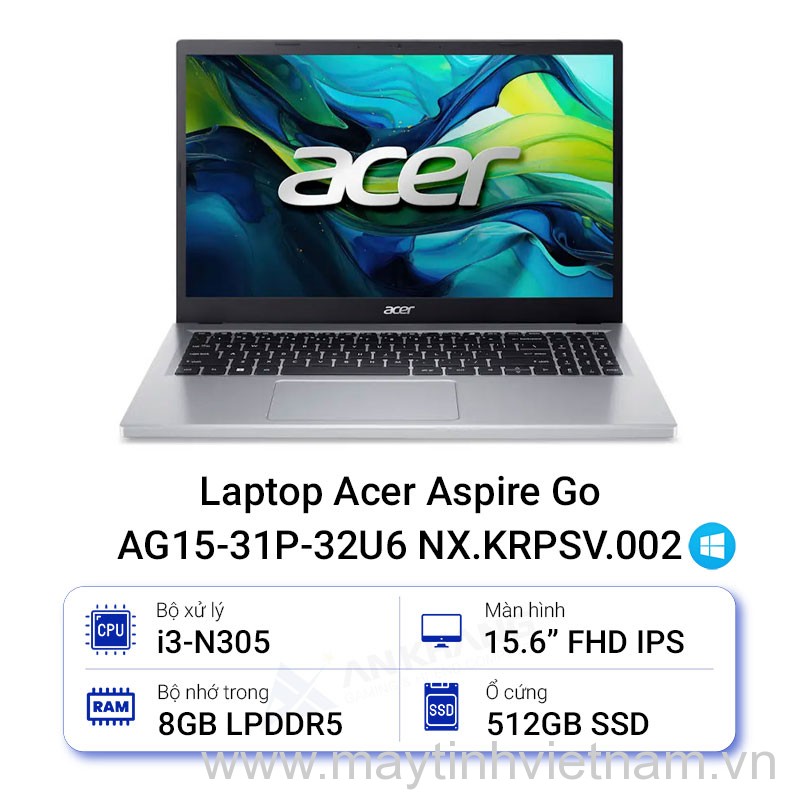 Laptop Acer Aspire Go 15 AG15-31P-32U6 NX.KRPSV.002