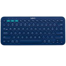 Bàn phím không dây Logitech K380 Màu xanh (Bluetooth, Không dây )