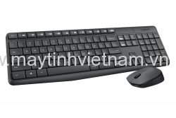 Bộ bàn phím chuột không dây Logitech MK235 (USB-Wireless, Không dây