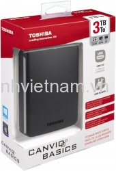 Ổ cứng di động Toshiba Canvio basic 3Tb USB3.0