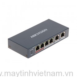 Thiết Bị Mạng Switch PoE HIKVISION 4 Ports 10/100Mbps Unmanaged DS-3E0106P-E/M