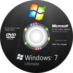 Windows Ultimate 7 SP1 32-bit English DSP 3 OEI DVD