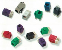 AMP Category 5E Modular Jack, Unshielded, RJ45, SL, T568A/B, Almond 1375191-1