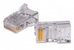 AMP Category 3 Modular Plug, Unshielded, RJ45, 26-24AWG, Solid 5-557315-3