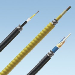 AMP 1-1427432-3 Fiber Optic Cable, Outside Plant, 6-Fiber, OM3, Armored Jacket