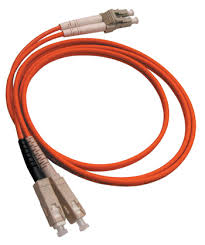 AMP 2105052-3 Fiber Optic Cable Assembly, Duplex SC, OS2, 3m