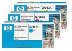 Hộp mực in HP Q7581A->7583A ( Vàng, Xanh, Đỏ)