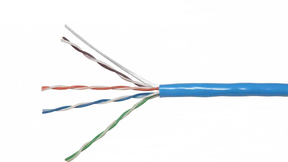 AMP Category 5e UTP Cable (200MHz), 4-Pair, 24AWG, Solid, PVC, 200m, Blue 2-1427260-6